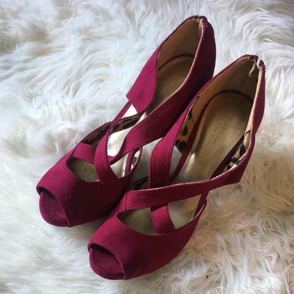 Christian Siriano Cross-Front Heel